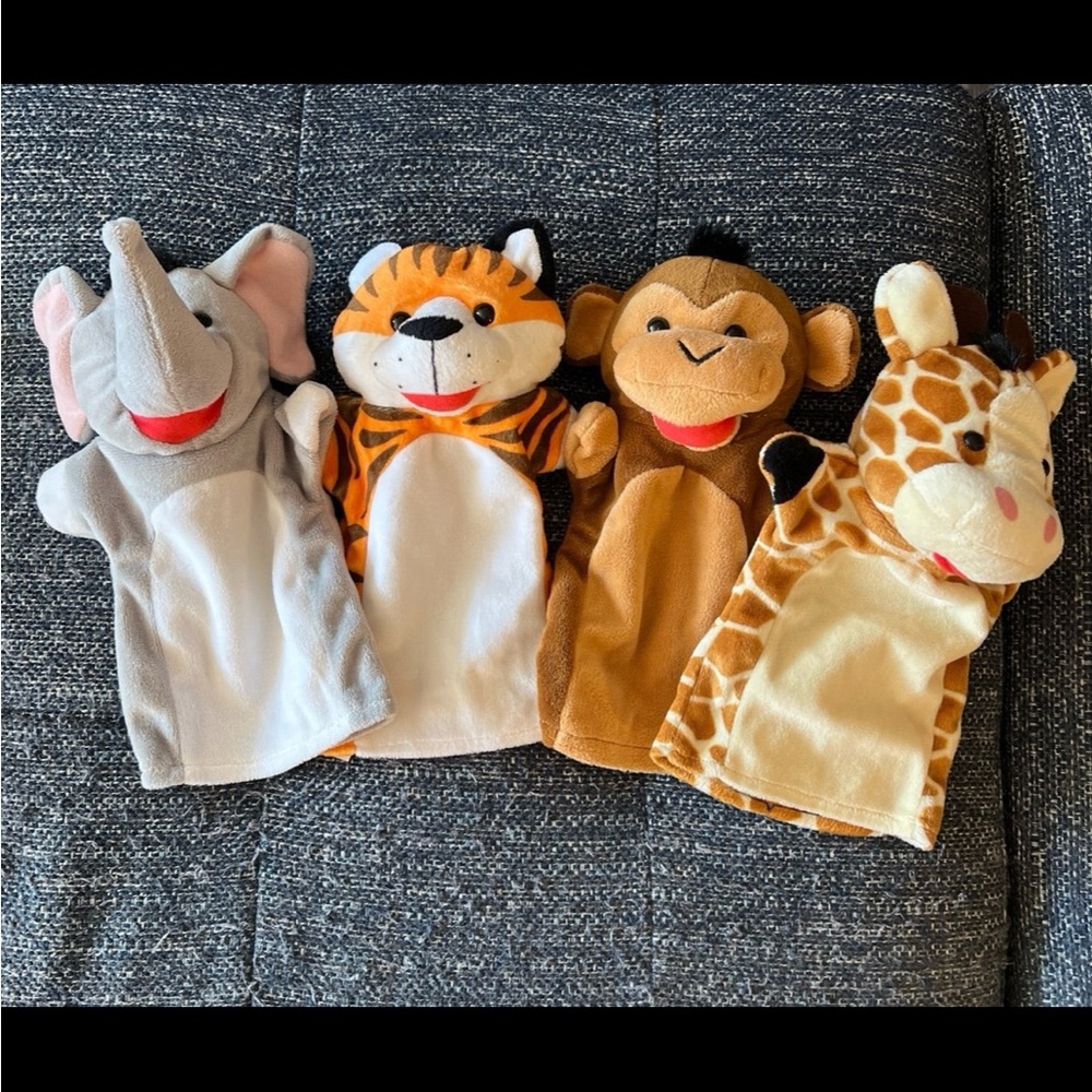 Melissa & Doug Animal Hand Puppets Set